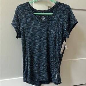 Marika Black and Blue Short Sleeve Tee